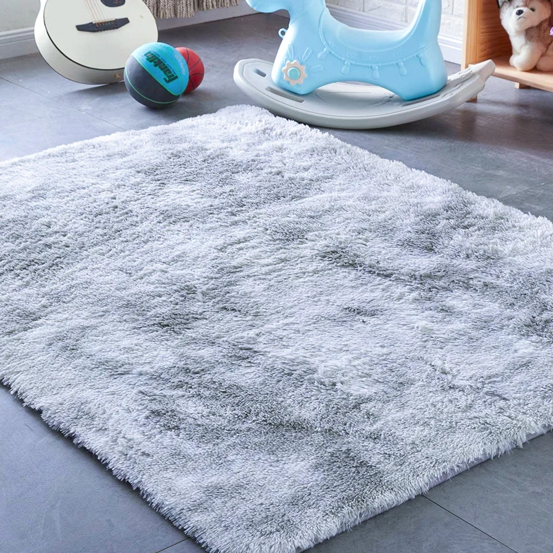 rainbow carpets for living room tie dyeing plush soft large carpets for bedroom anti slip floor mats fluffy kids room carpet rug free global shipping