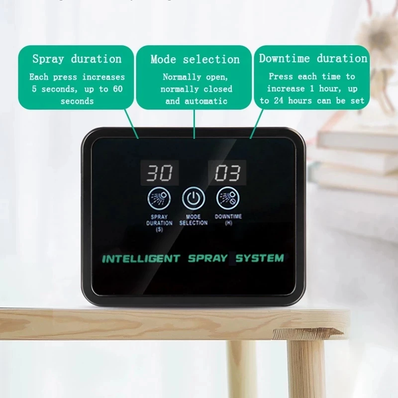 

Intelligent Automatic Watering System for Garden Spray Irrigation System Timed Aquarium Spray Landscaping Irrigation
