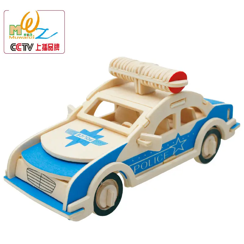 Бесплатная доставка Детская деревянная игрушка автомобиль 3D Пазлы игрушки