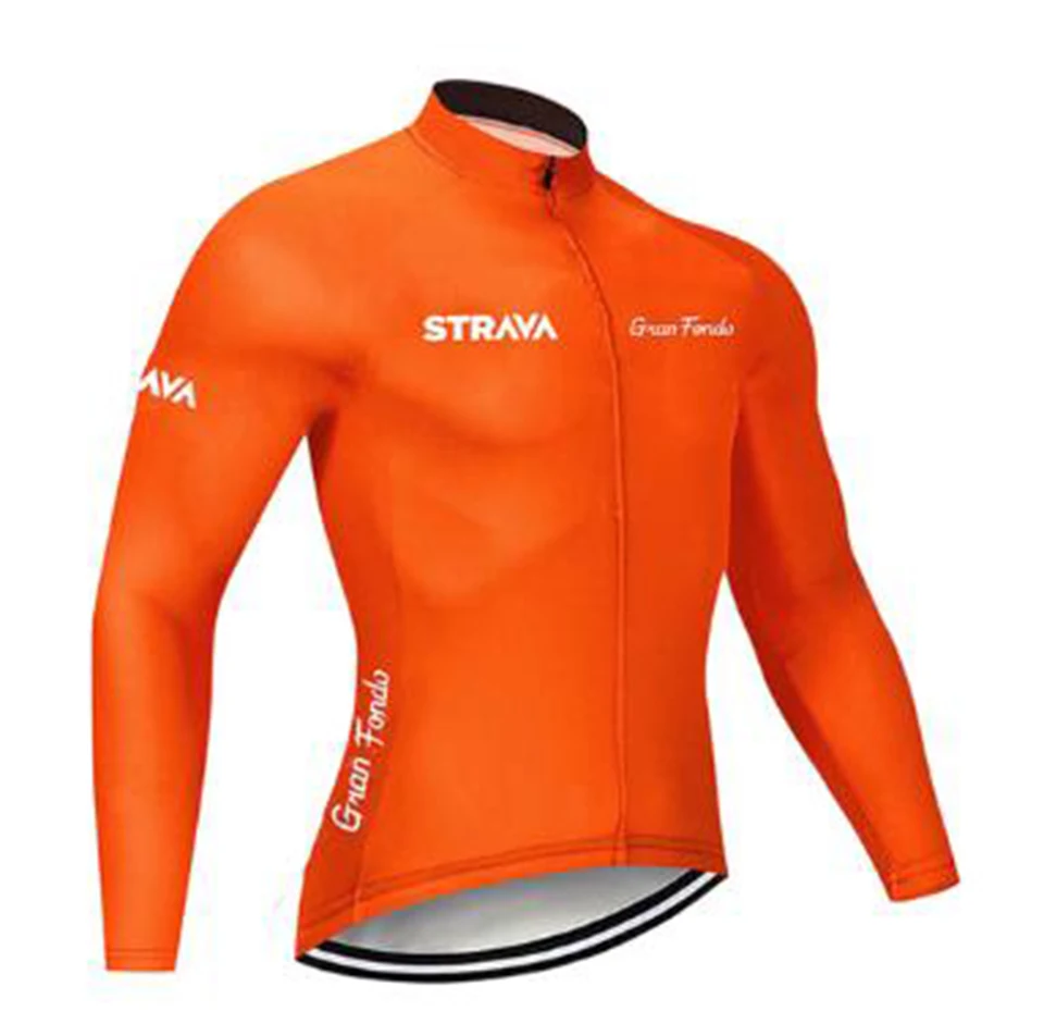 Новинка 2020 командная Мужская весенне-осенняя велосипедная Джерси STRAVA одежда для