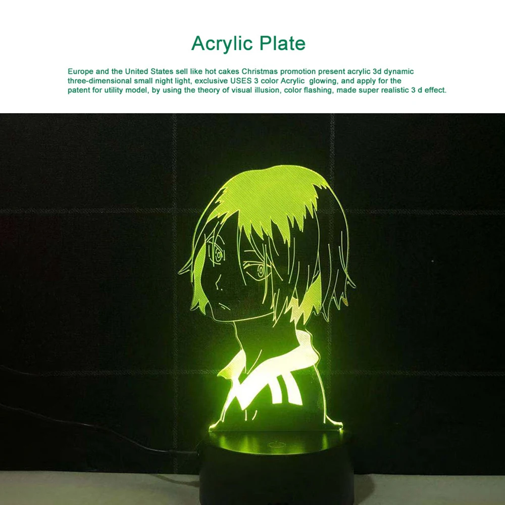 1 шт. светодиодный цветной Ночной светильник 6 Цвета сенсорный Управление ночной