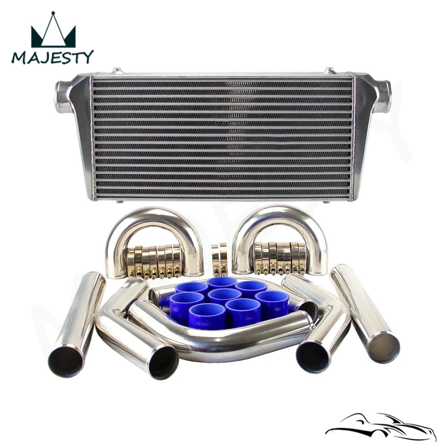Универсальный FMIC турбо интеркулер + 3 &quotСделай сам 8 шт алюминиевый трубопровод