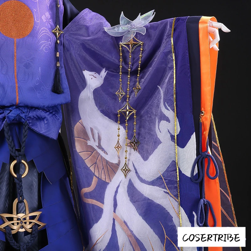 Женский костюм для косплея Onmyoji Tamamo no Mae QingLianTuiMeng новое кимоно из кожи на Хэллоуин