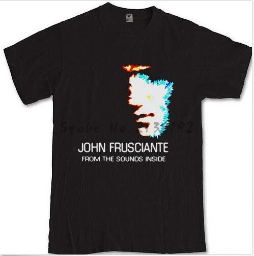 Бесплатная доставка Мужская черная футболка John Frusciante мужские футболки мужская