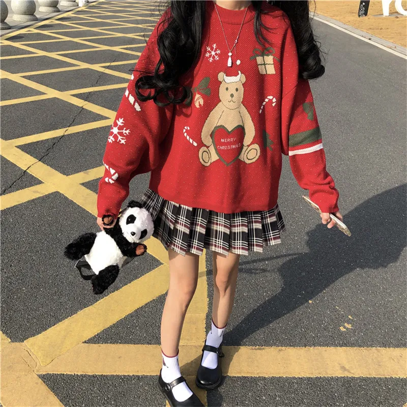 Осенне-зимний женский свитер модные милые вязаные женские топы в Корейском стиле
