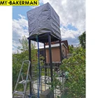 Серебристая УФ-крышка подходит для контейнера объемом 1000 л из алюминиевой фольги, водонепроницаемая и Пыленепроницаемая Крышка для резервуара для дождевой воды