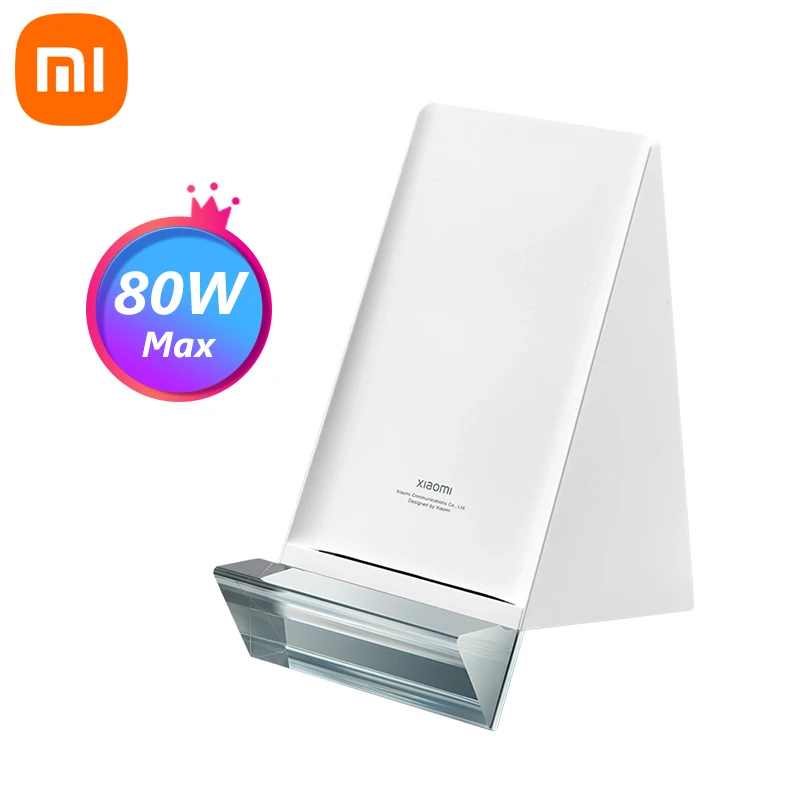 

Беспроводная зарядная подставка Xiaomi Mi 80 Вт Max, умная Вертикальная Зарядная база, Быстрое беспроводное зарядное устройство QI для телефона, ...