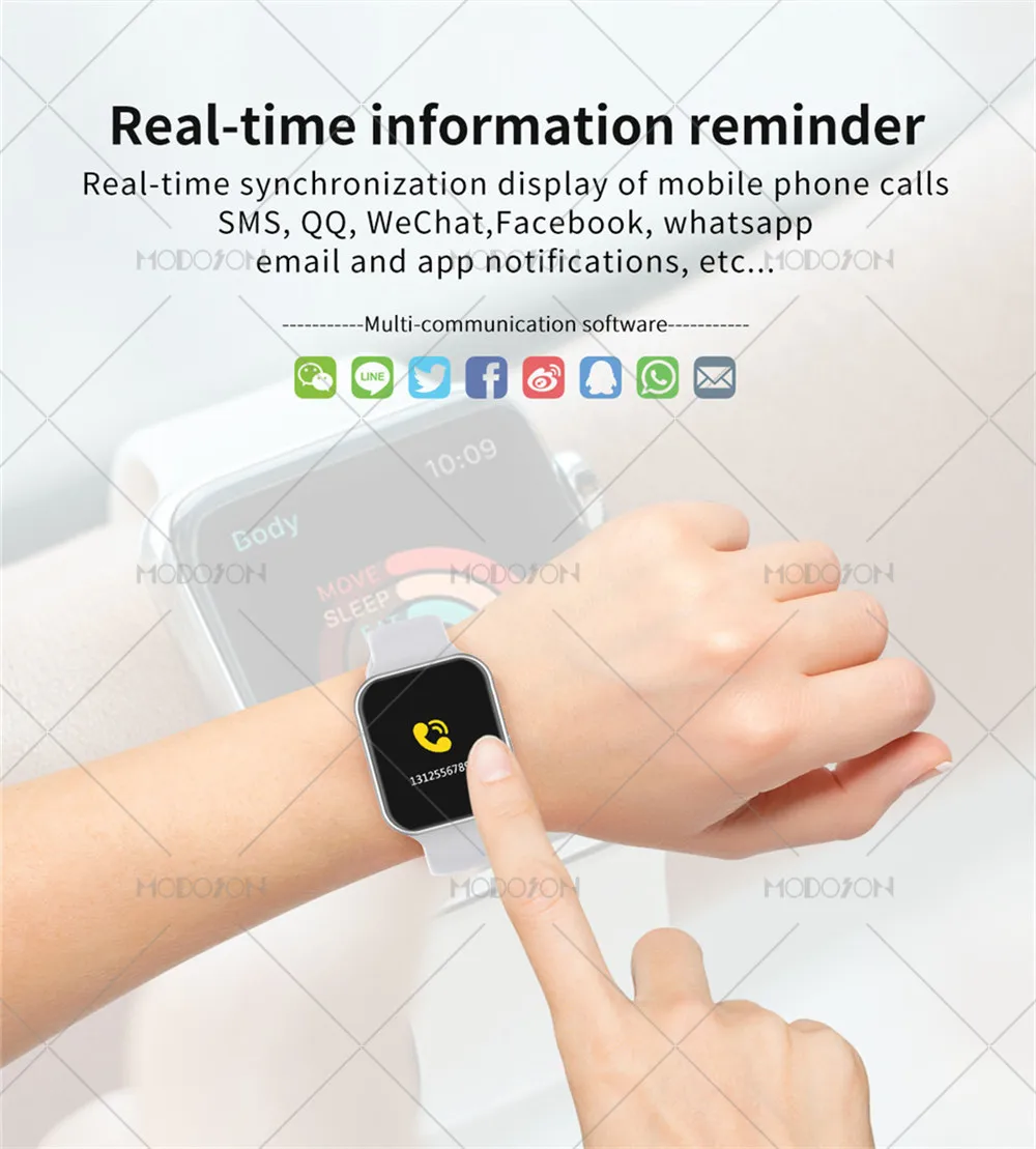 MODOSON Смарт-часы iwo 11 Lite Series 5 4 пульсометр кровяное давление фитнес-часы SmartWatch iwo 12 11 для Apple iphone Android