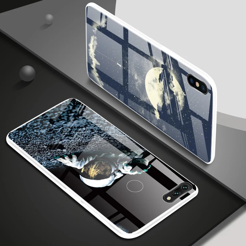 Роскошный чехол для телефона из закаленного стекла iPhone 11 Pro Max X XS XR 8 7 6 6S Plus