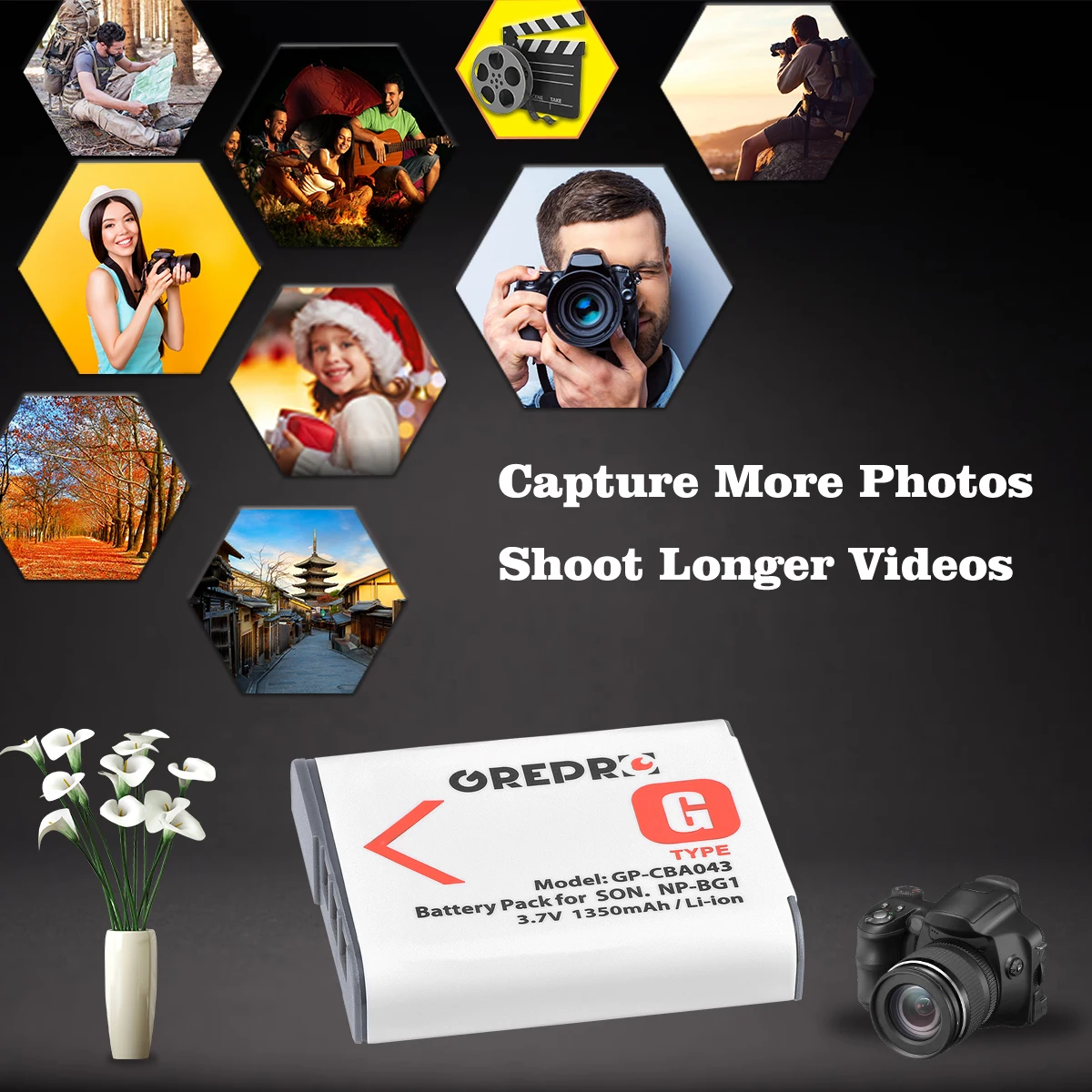 Двойное зарядное устройство с портом Type-c для аккумулятора Sony NP-FG1 BG1 NP-BG1 Cyber-Shot DSC