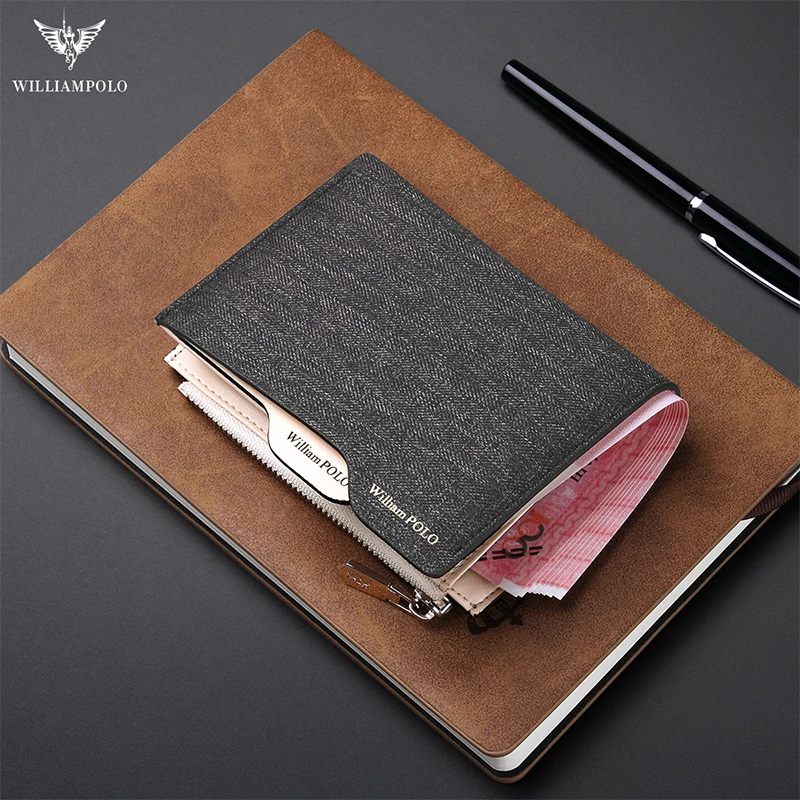 Бумажник WILLIAMPOLO мужской многофункциональный кошелек с кармашком для карт и