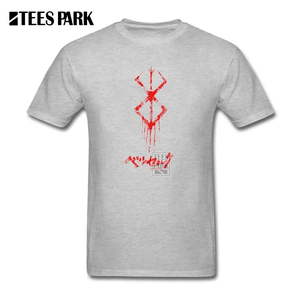 Berserk Mark Simbol Аниме Манга Мужская футболка Crewneck с коротким рукавом Новые мужские