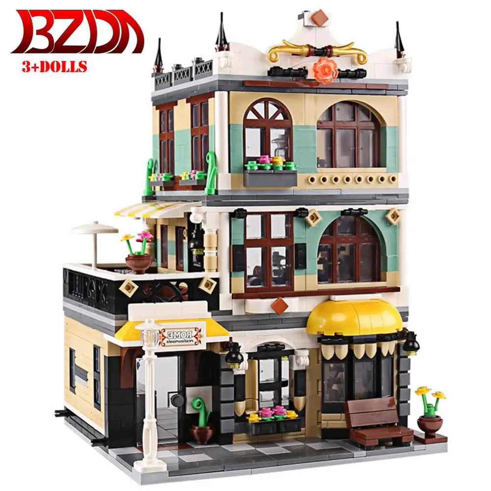 Конструктор BZDA уличный вид 1186 деталей|Блочные конструкторы| |