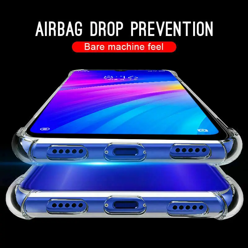 Противоударный Прозрачный чехол для Xiaomi CC9 9T Pro Mi 9 CC9E Redmi Note7 Note8 8A защитный из ТПУ |