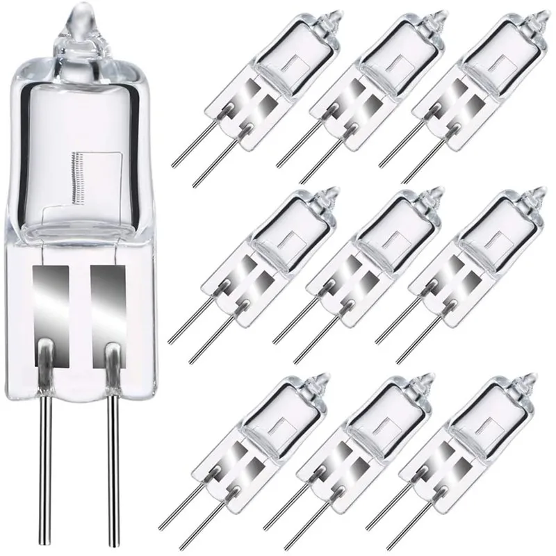 

10 шт. G4 12 в 50 Вт галогенная лампа глобус лампы Тип JC Бесплатная доставка