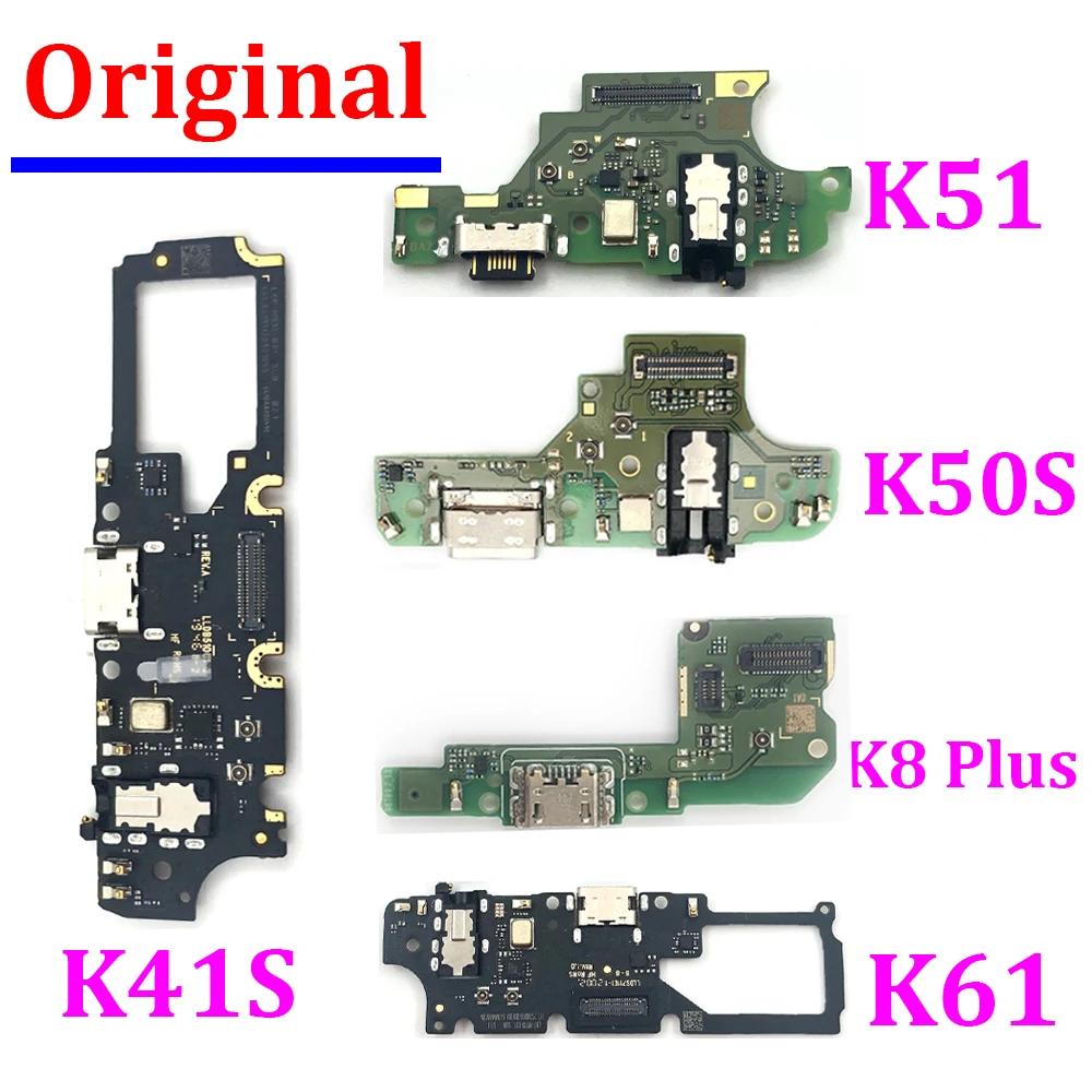 

100% Original For LG K52 K42 K22 K51S K41S K51 K61 K8 Plus K50S USB Micro Charging Port Dock Connector Microphone Board Flex