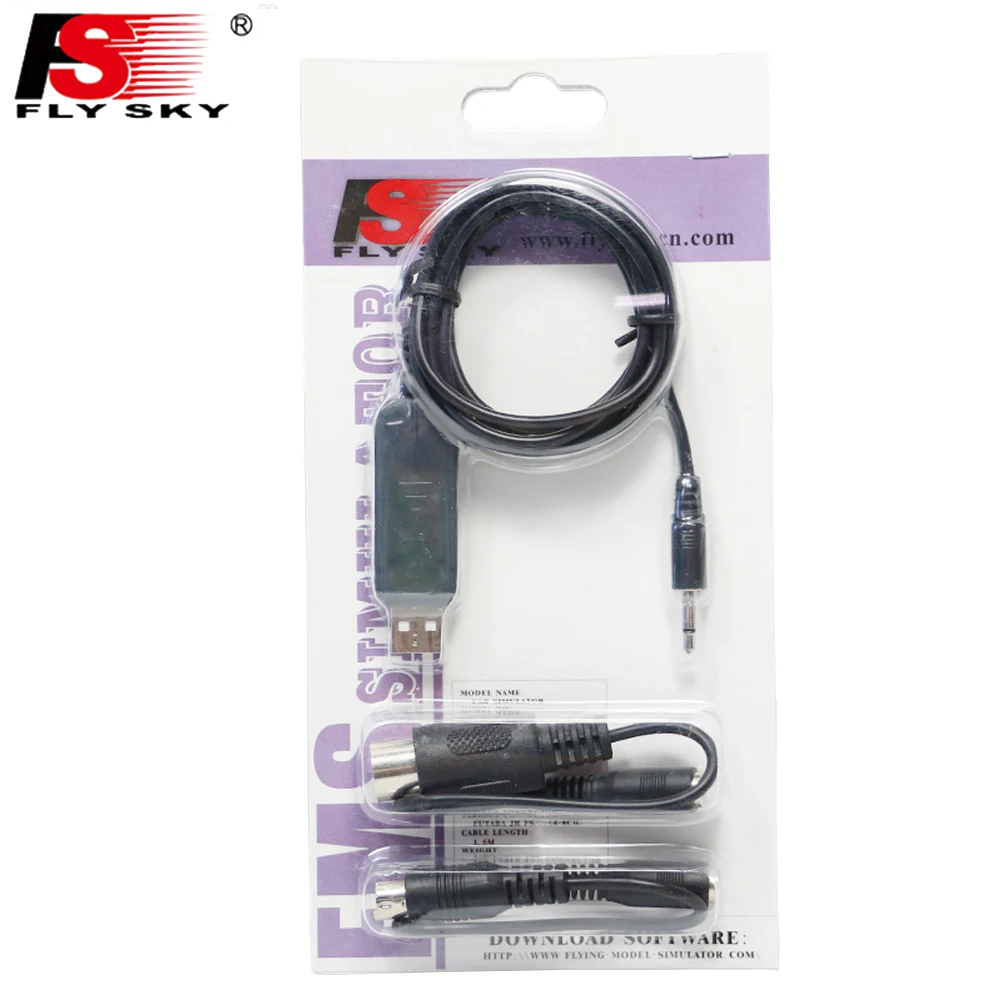 Flysky FS SM100 RC USB симулятор полета с кабелем FMS 2 4G для FLYSKY i6 i10 i6X T6 TH9X контроллер