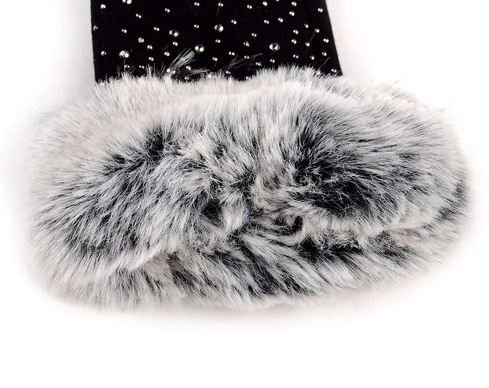 Women's Gloves Fashion Winter Outdoor Sport Mittens Warm Fingerless guantes de invierno para mujer L916 | Аксессуары для