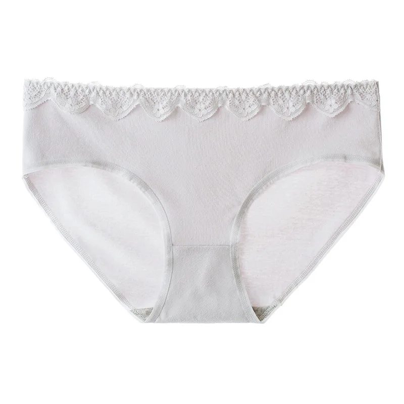 

Women Cotton Breathable Low-waist Lace Sexy Panties Girls Seamless Briefs Comfortable Soft Ladies Underwear Hip Raise 4 Piece