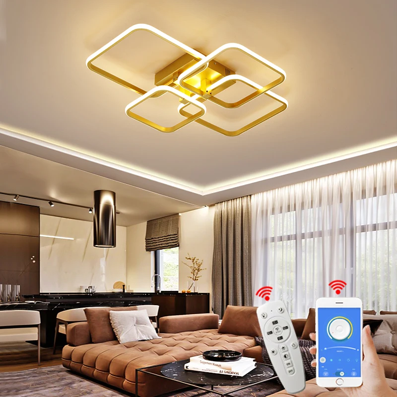Surface Mounted Triangle Modern led ceiling lights lamp for living room bedroom lustres de sala home Dec Ceiling Lamp AC90-260V | Лампы и