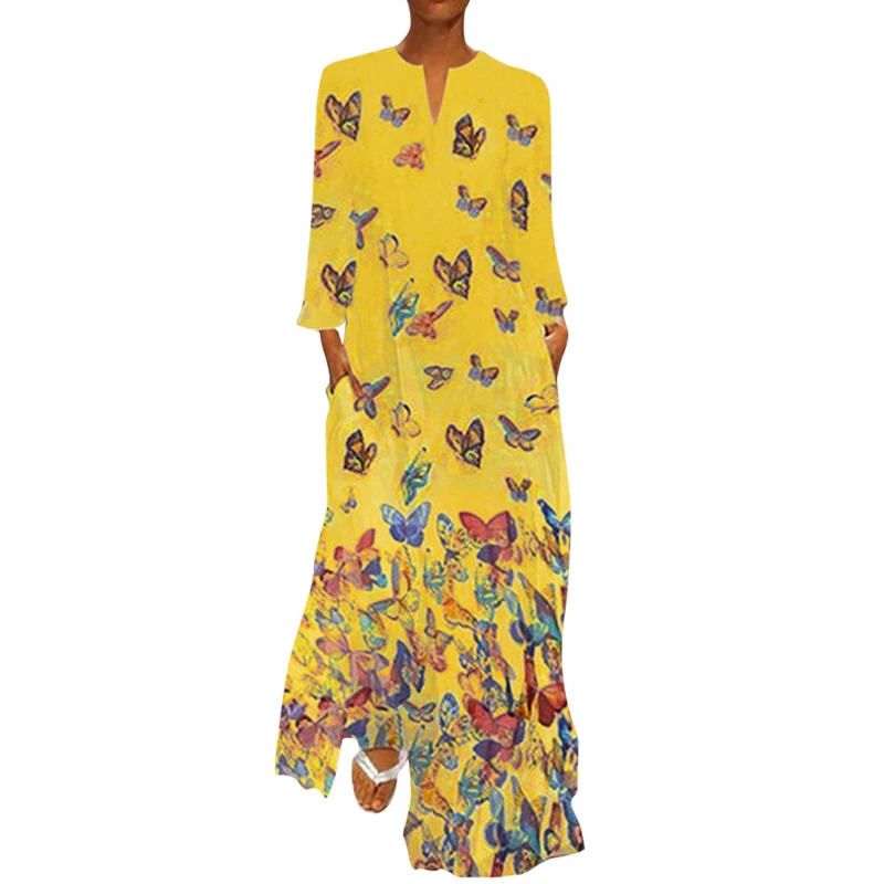 VICABO/женское платье бабочка с принтом летние платья 2020 женская одежда