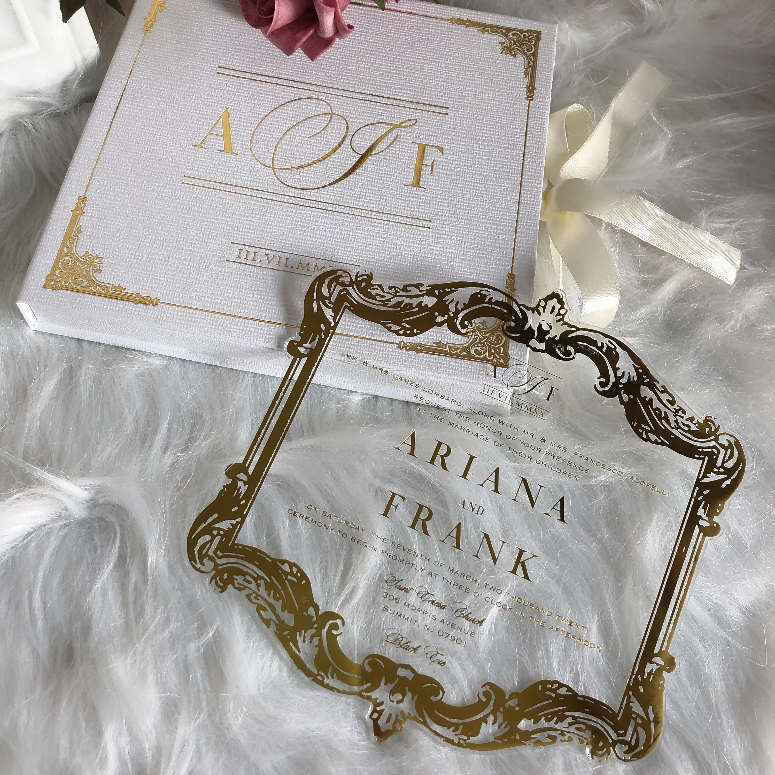 В переменного тока 50 персонализированный ясный Стекло акриловые свадебные