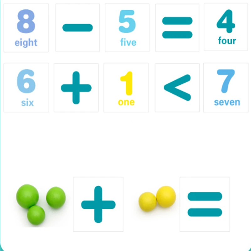 

Children Math Toys Kids Early Educational Toys Clip Beads Multi-functional learning Toy For Children