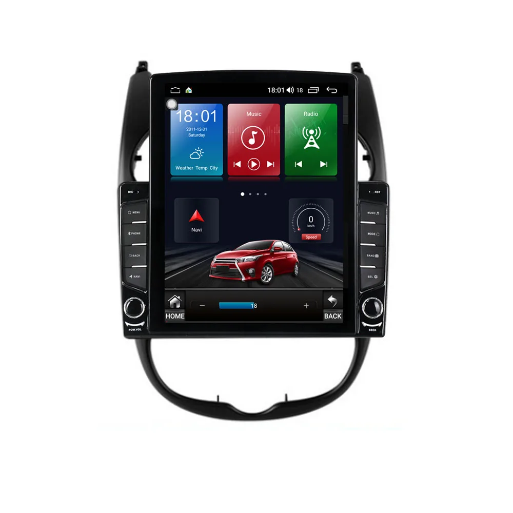 Автомобильное радио мультимедийный видеоплеер навигация GPS RDS 9 7 &quotAndroid 10 1 для