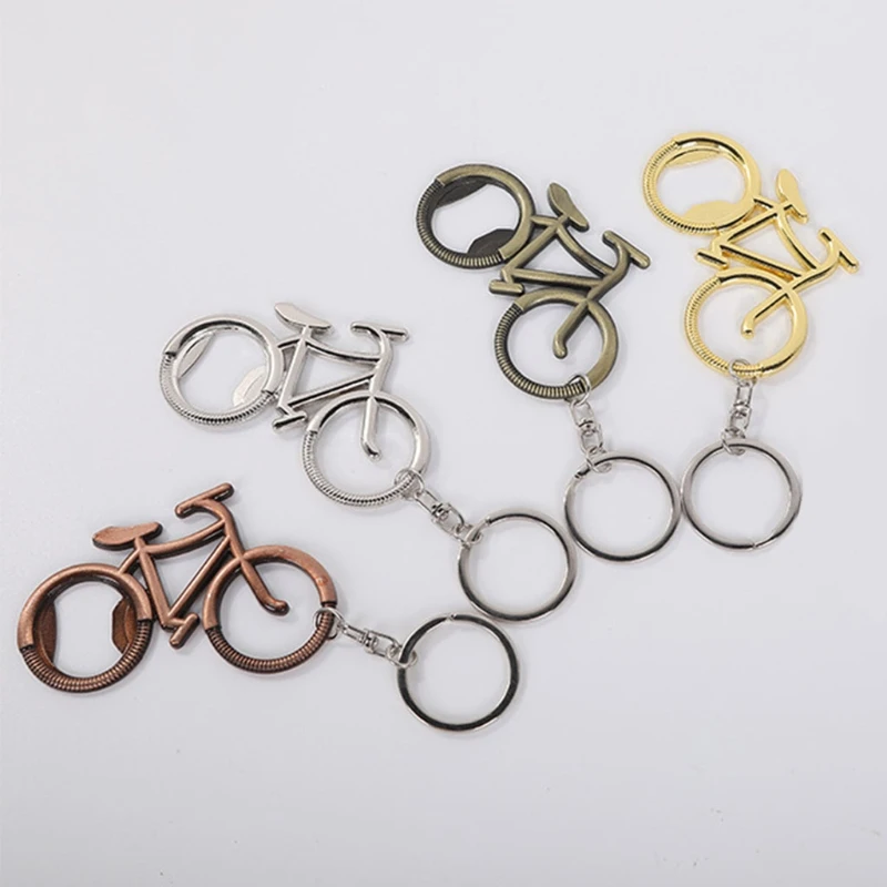 Модная металлическая открывалка для пивных бутылок брелок велосипеда ключей