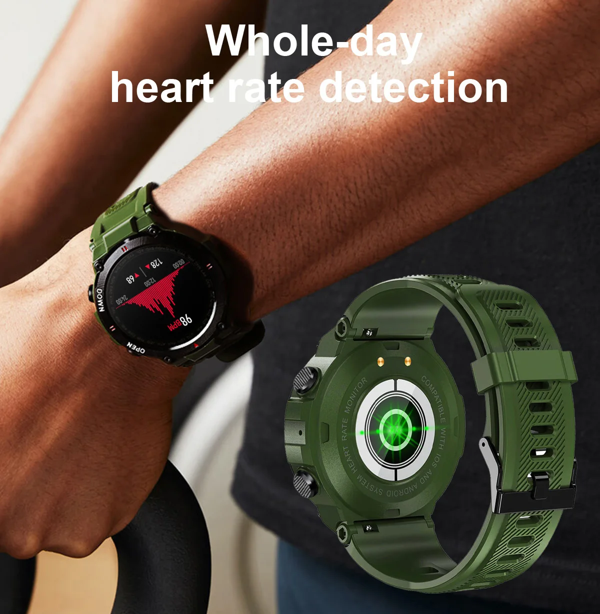 

Smart Watch Man 2021 Bluetooth Call Music Heart Rate Monitoring Weather Forecast Sports Fitness Tracker Ip68 Waterproof K22
