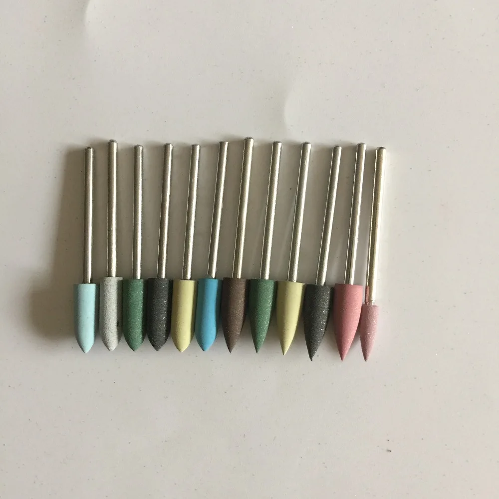 12 шт. набор для полировки 2 35 мм|polishing burs|dental resinsilicone kit |