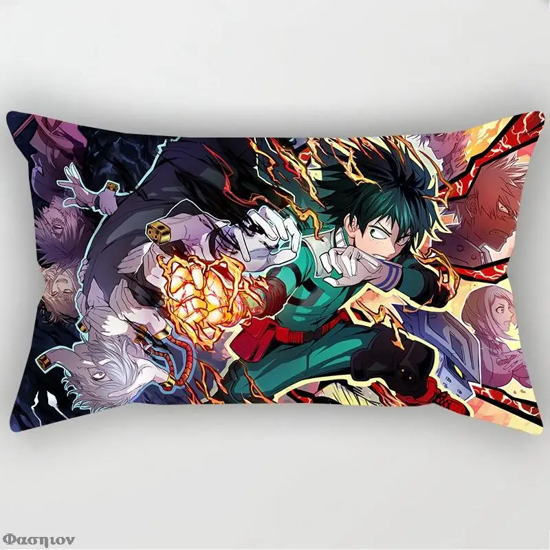 Наволочка с мотивом аниме Моя геройская Академия 50x30 см | Дом и сад