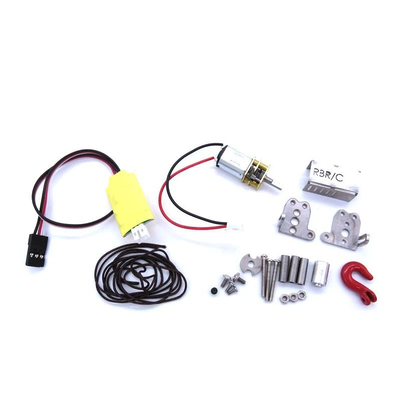 

Metal Automatic Simulated Winch with 3Ch 3 Ways Receiver Cable for Wpl B14 B24 B16 B36 C14 C24 C34 Mn D90 Mn99S Rc Car