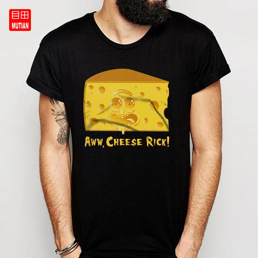 Aww футболка с сыром Риком|Мужские футболки| |