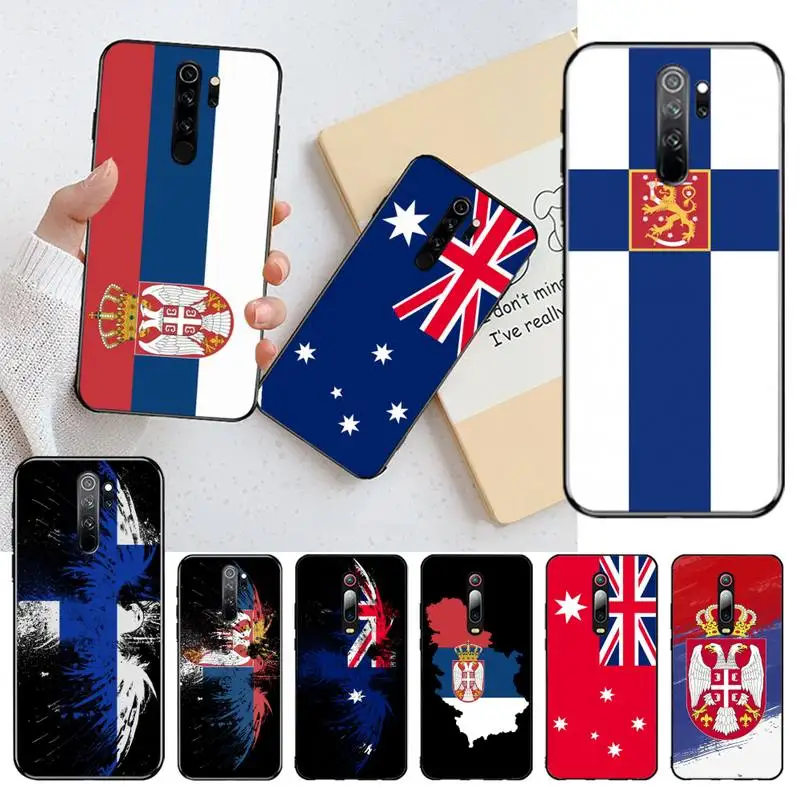 Сербия Австралия Финляндии флаг чехол для телефона Redmi 9A 8A 7 6 6A Note 9 8 8T Pro Max K20 K30