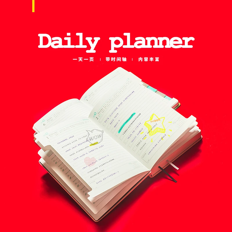 2020 Ежедневник а5 дневник кожаный блокнот планировщик еженедельные книги