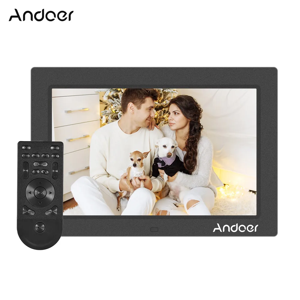 Цифровая фоторамка Andoer с 10 дюймовым IPS экраном 1080P поддержка случайного