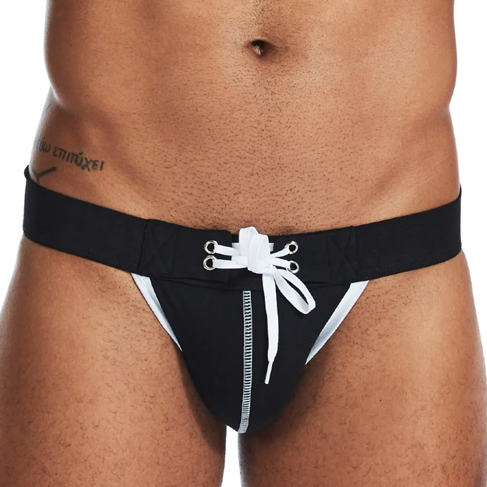 

Нижнее белье мужское с открытыми ягодицами, хлопковые трусы-боксеры со средней талией, модные спортивные шорты, геи