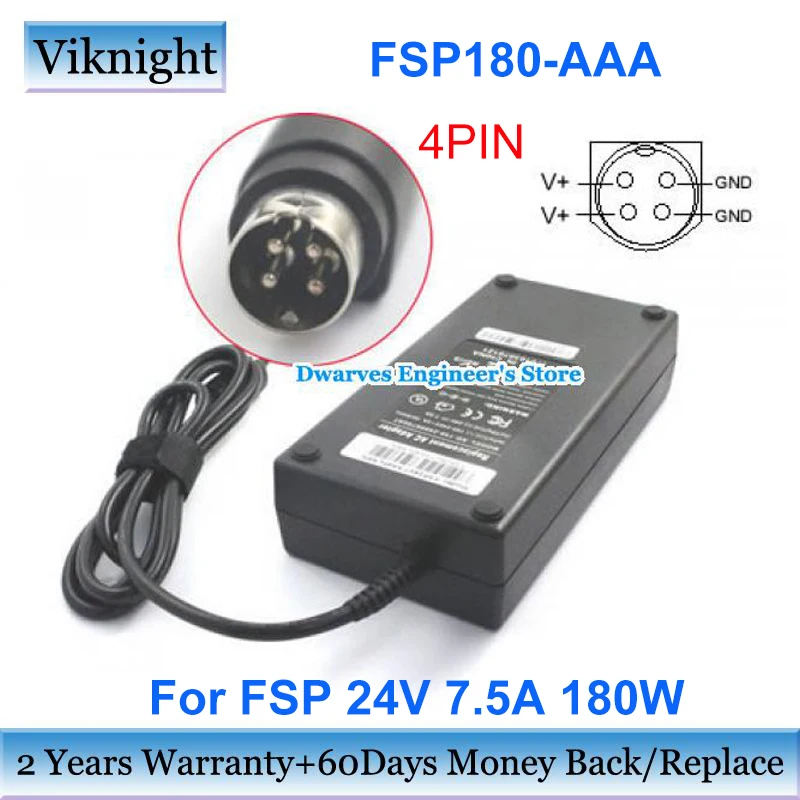 Запасной FSP180-AAA 24 в 180 а Вт адаптер переменного тока FSP24V7.5A4PLARN для электронного