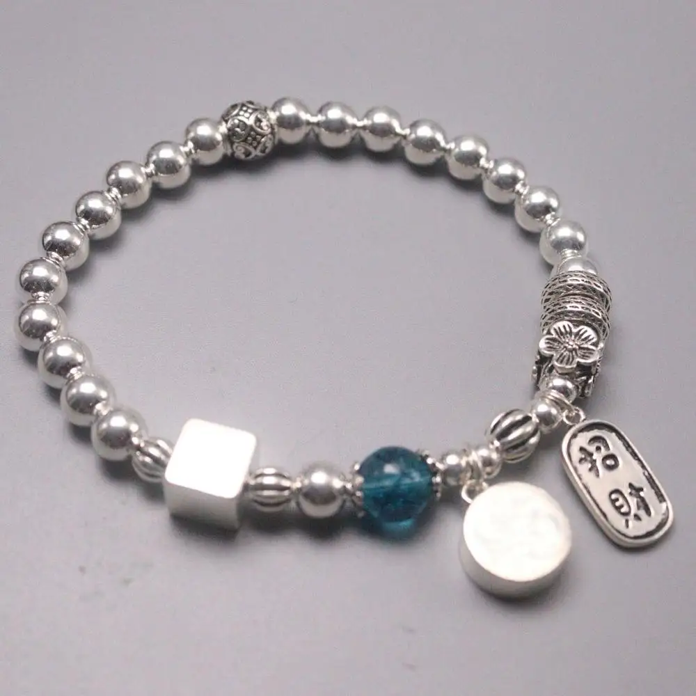 Настоящее серебро 925 браслет цепочка для Женщин Девочка серебряные маленькие