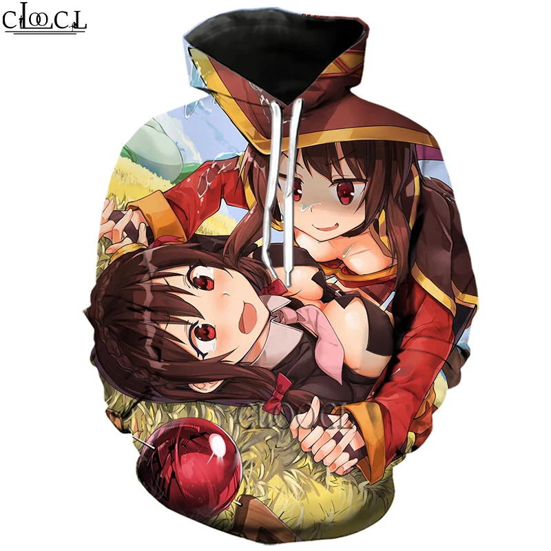

HX Fashion Hoody Anime Girl Megumin Konosuba 3D Print Men Women Hoodie Autumn Pullover Pattern Hip Hop Hoodie Drop Shipping