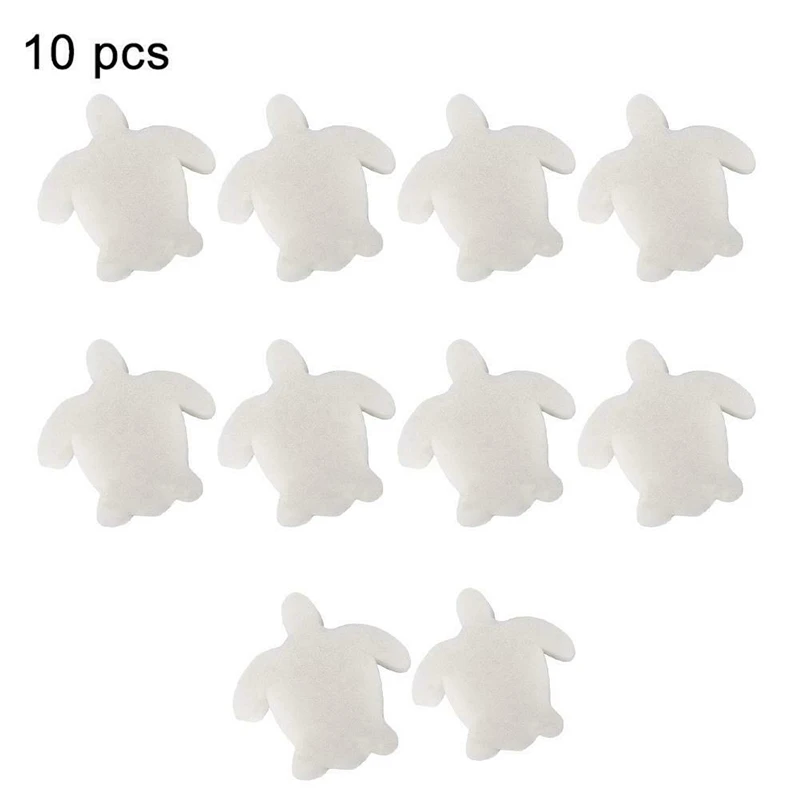 

10Pcs White Floating Spa Sponge Cartoon Turtle Oil Absorbing Hot Tub Skimmer Scum Absorber Cleaners For Swimming Pool Dropship