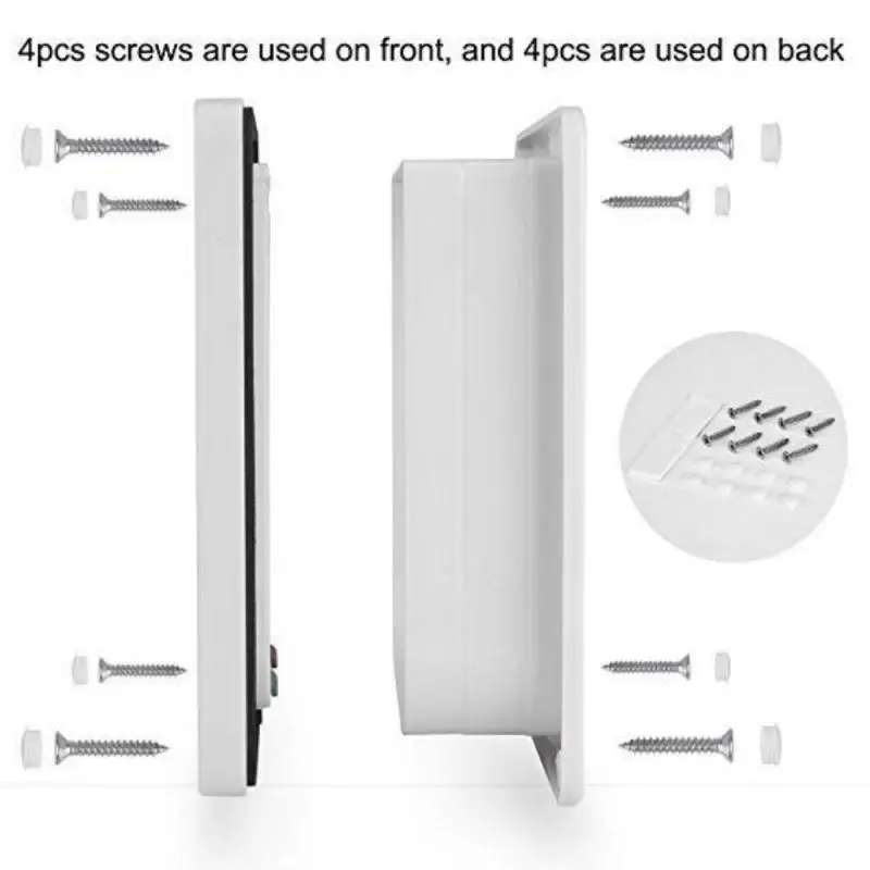 

Dog Cat Flap Door with 4 Way Lock Security Flap Door For Cats Kitten ABS Plastic Small Dog Gate Cat Dogs Flap Pet Door Chip