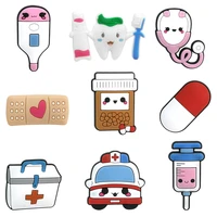 lovely medical accessories for croc shoes custom soft rubber pvc shoe charms childrens supplies baby honden accessoires