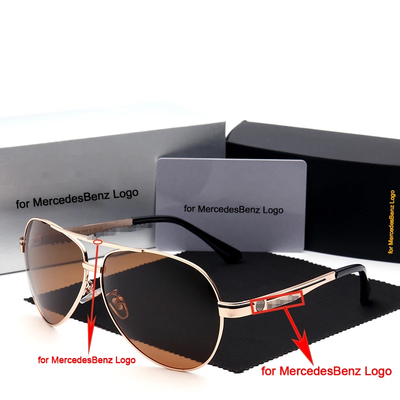 

Car Polarized Sunglasses Men Fishing Driving Eyeglasses Anti-UV for Mercedes Benz all Models New Fashion Toad Mirror Sun Glasses