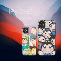 ranking of kings anime cartoon phone case black color for iphone 13 12 mini 11 pro x xr xs max 7 8 6 6s plus se cover coque
