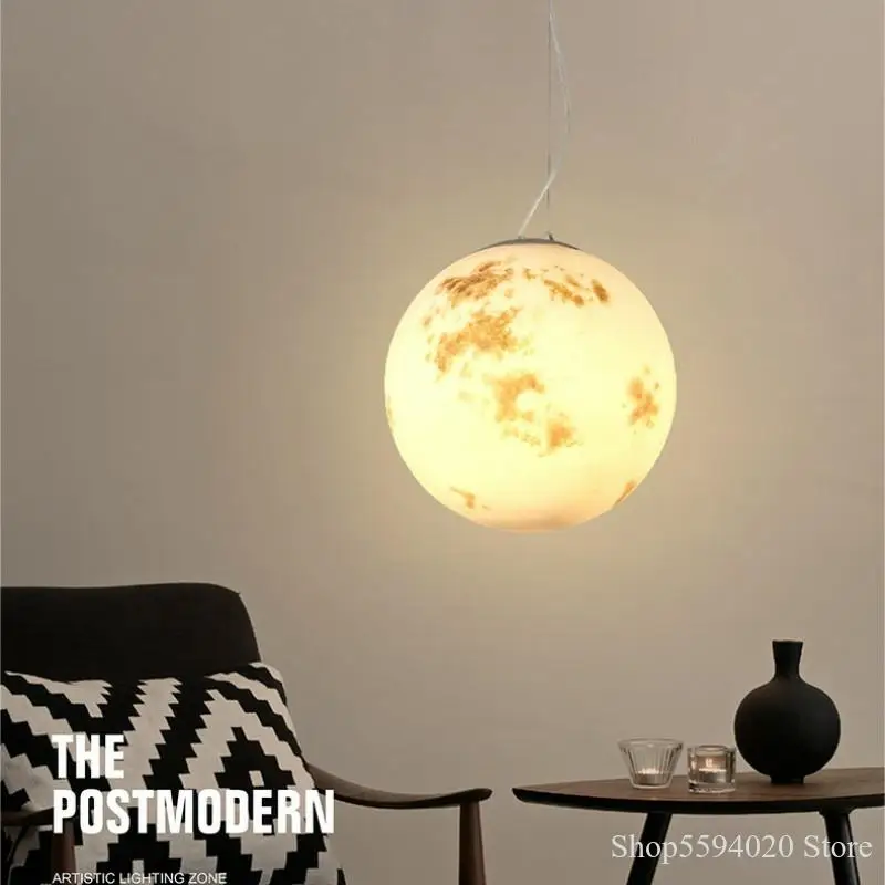 Светодиодный светильник в скандинавском стиле Moon Лофт люстра подвесные