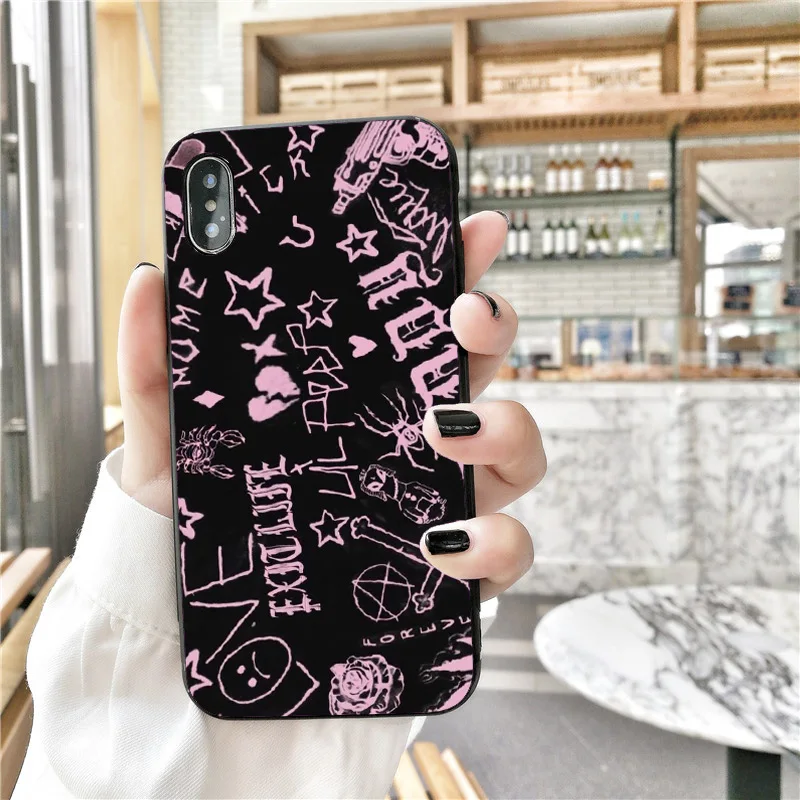 Lil Peep hellboy Life is Beautiful Cry Baby Мягкий силиконовый чехол для телефона iPhone X SE 5S 6s 7 8 Plus XR XS