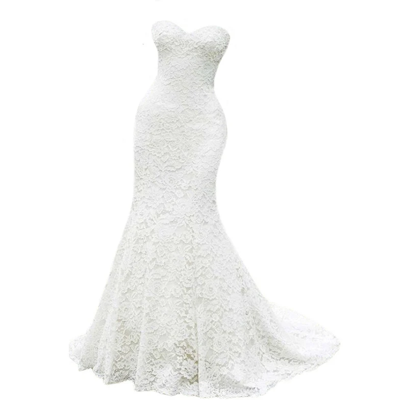 NBW108 robe de mariee Русалка Кружева свадебное платье 2020 Свадебные платья для любимой