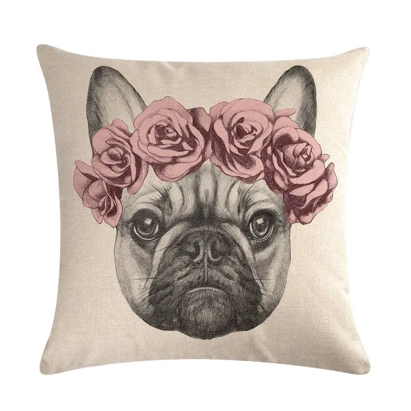 45x45 см наволочки для подушек с рисунком Бультерьера Бостон-терьер собак